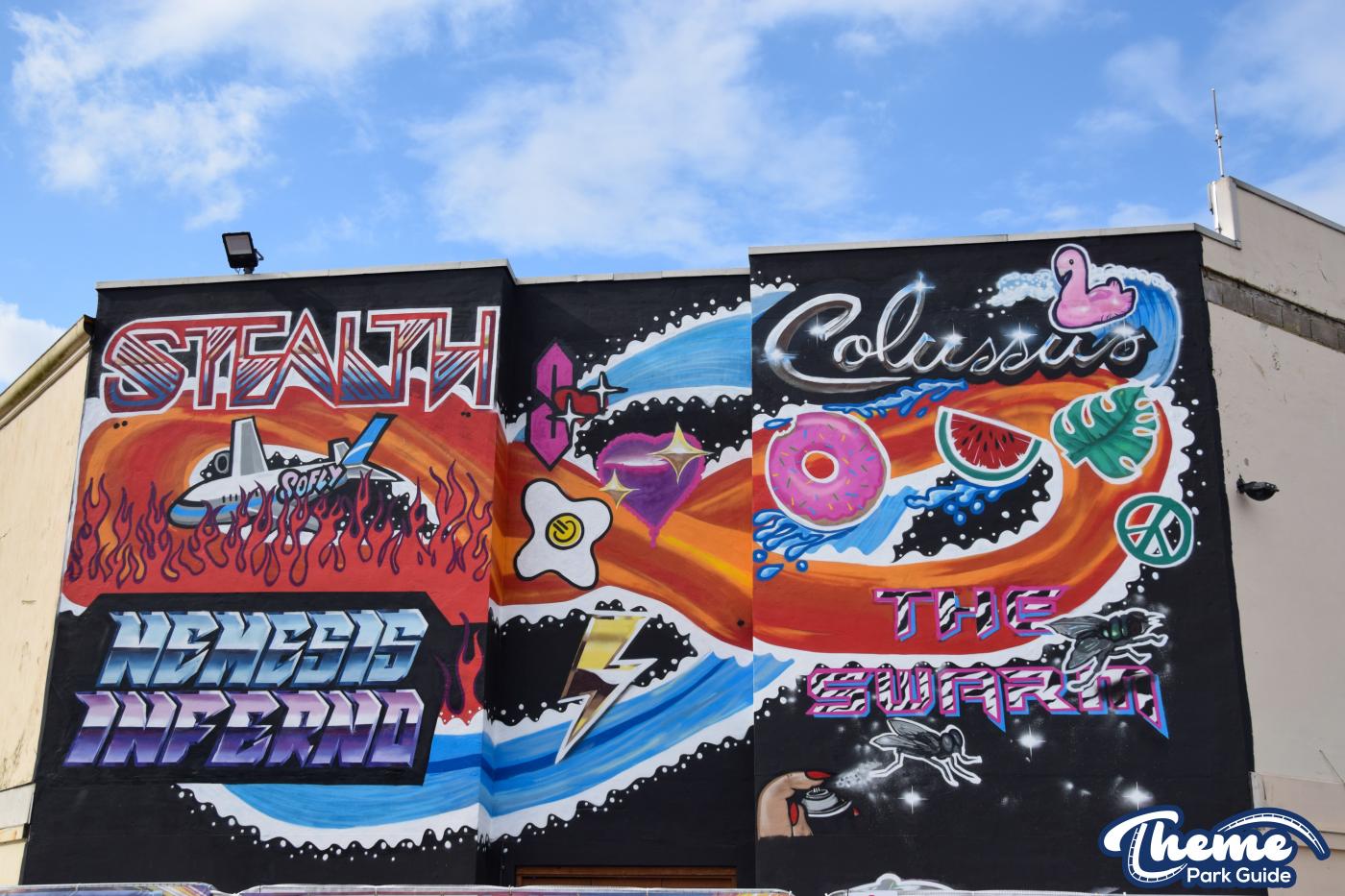 Graffiti Mural Revelled As Scaffolding Comes Down
