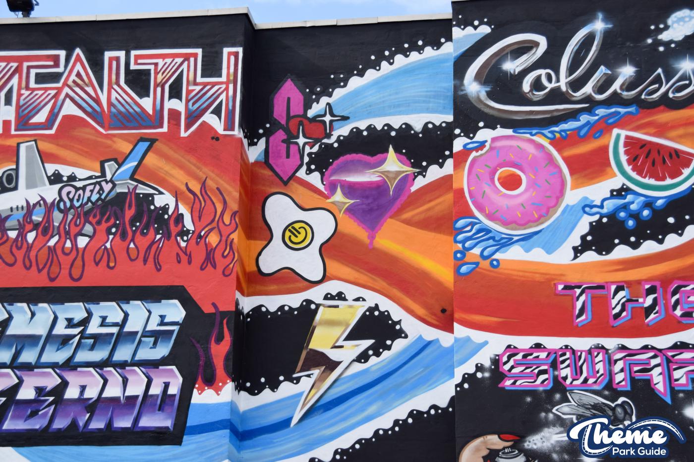 Graffiti Mural Revelled As Scaffolding Comes Down