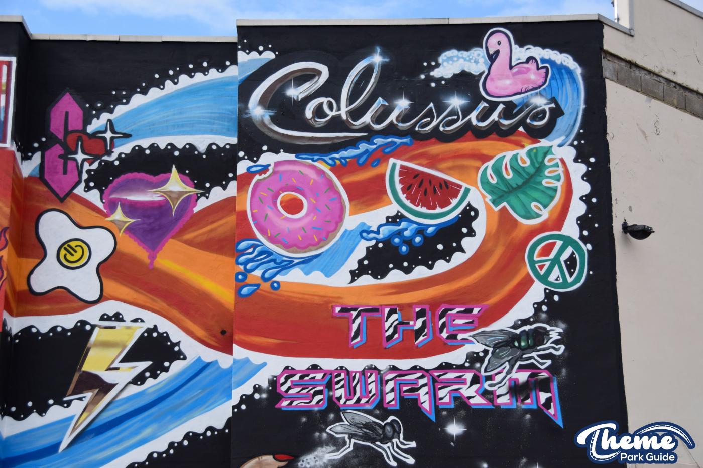 Graffiti Mural Revelled As Scaffolding Comes Down