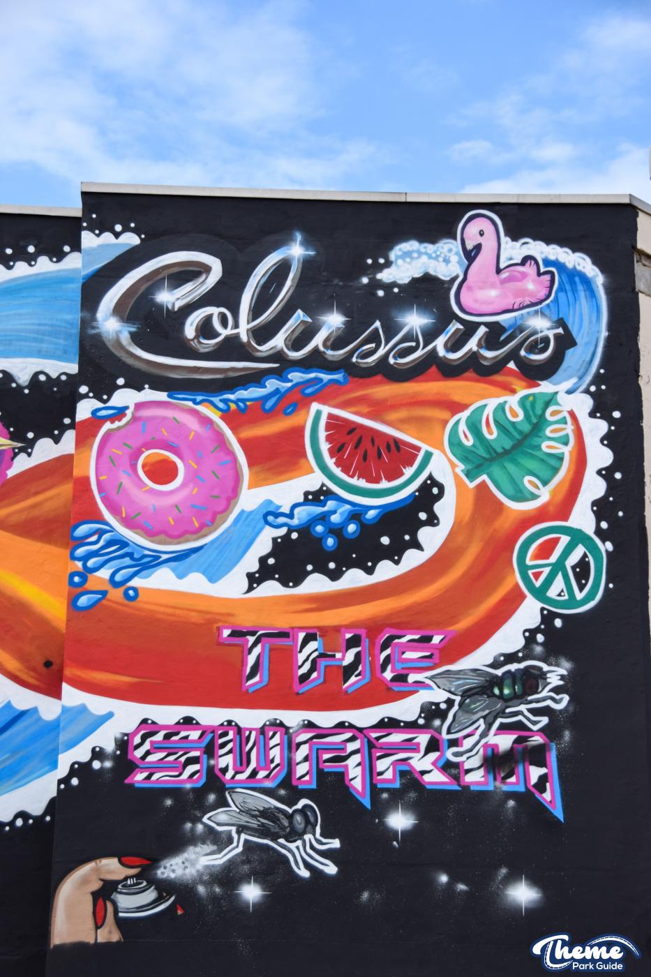 Graffiti Mural Revelled As Scaffolding Comes Down