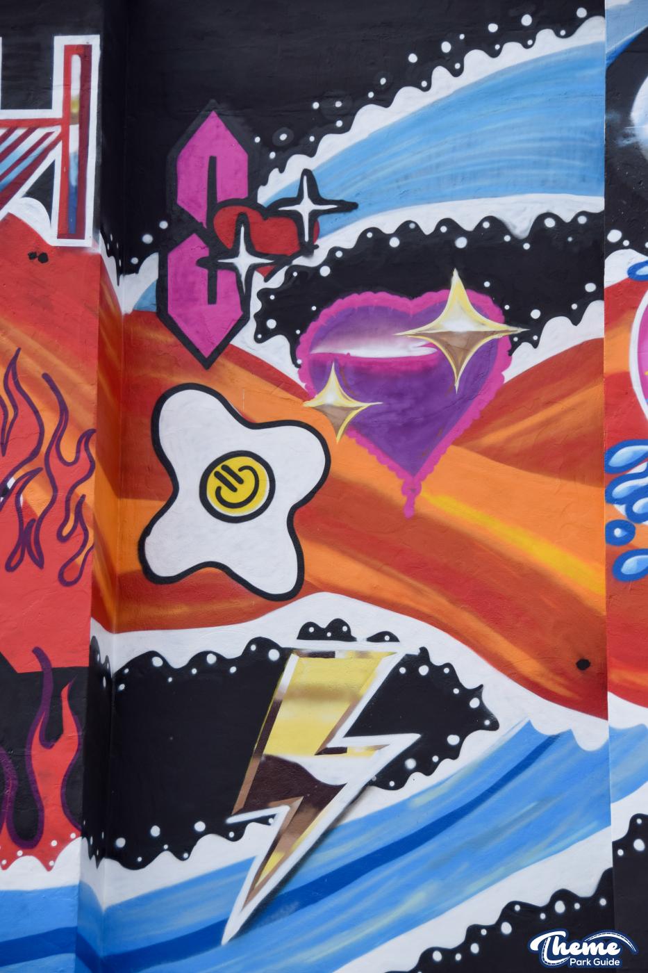 Graffiti Mural Revelled As Scaffolding Comes Down