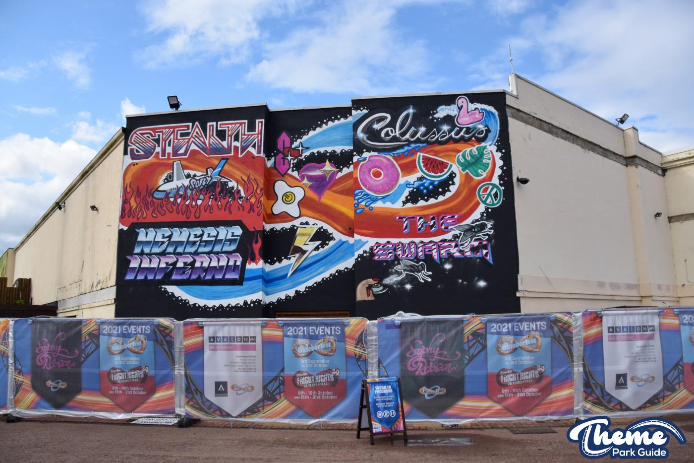 Graffiti Mural Revelled As Scaffolding Comes Down