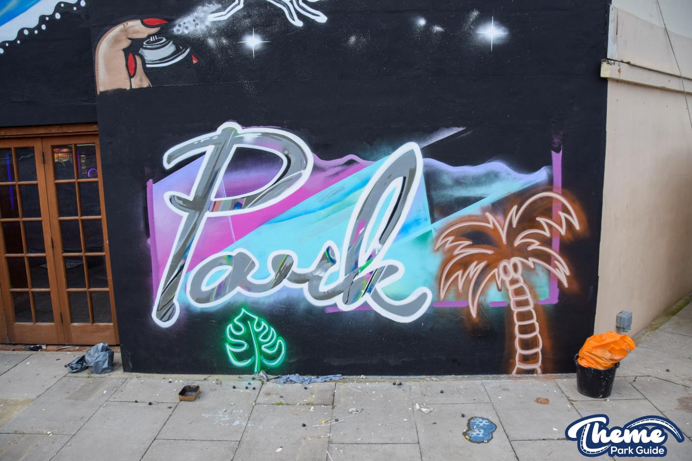Graffiti Mural Revelled As Scaffolding Comes Down