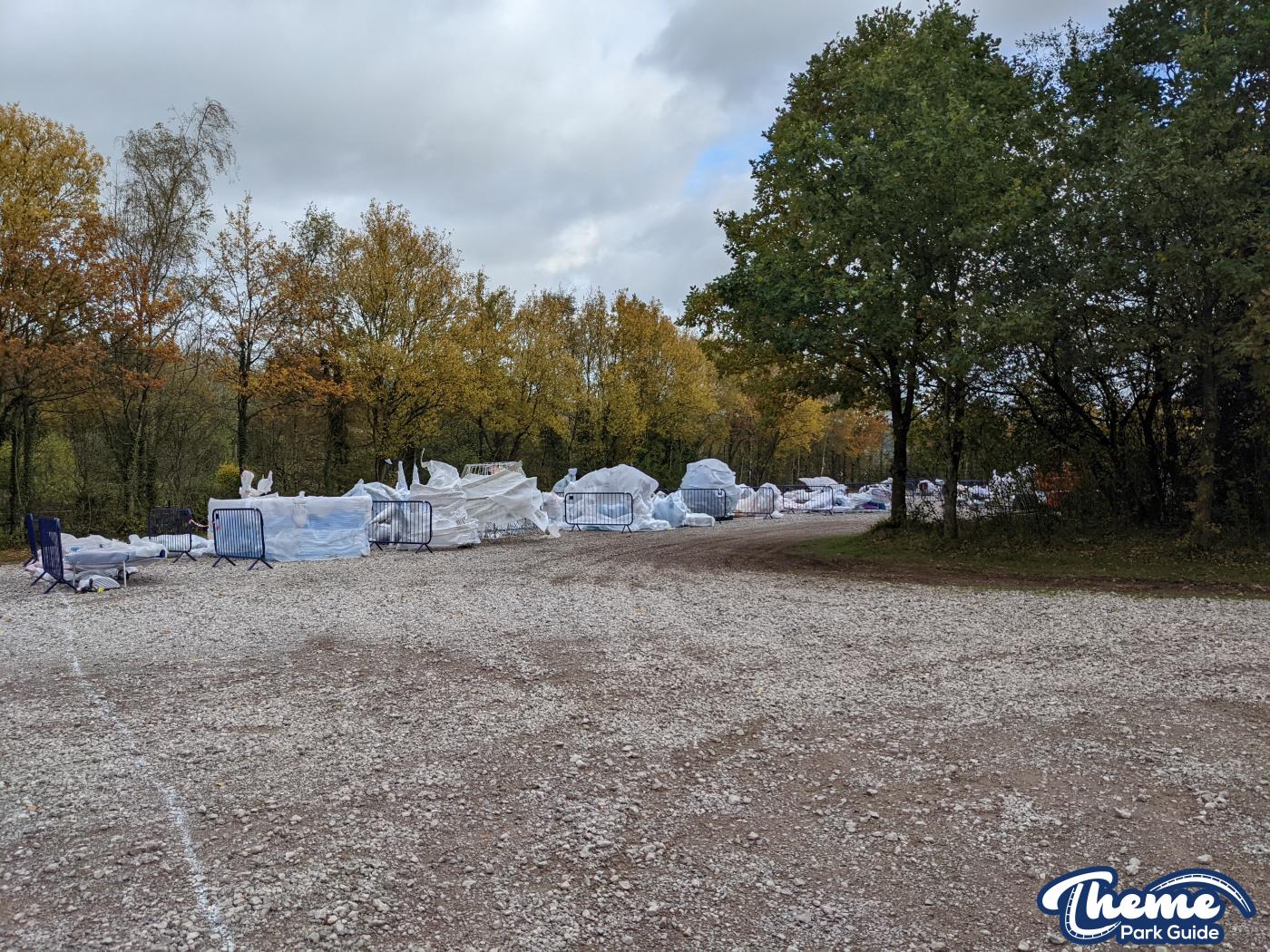 Lightopia Decorations begin to appear at Alton Towers