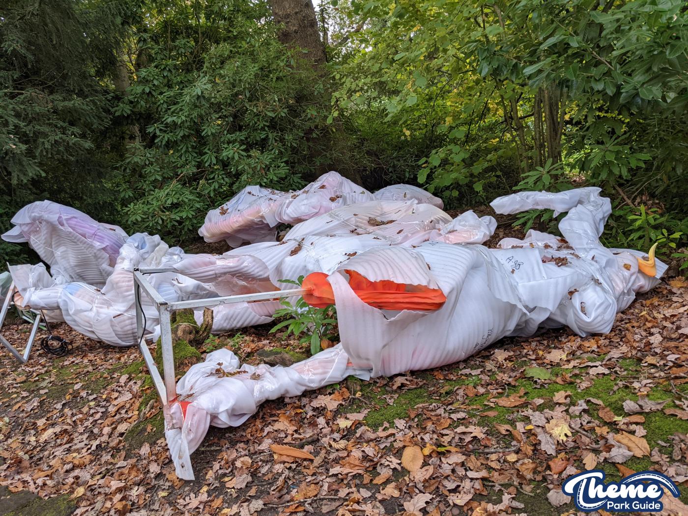 Lightopia Decorations begin to appear at Alton Towers