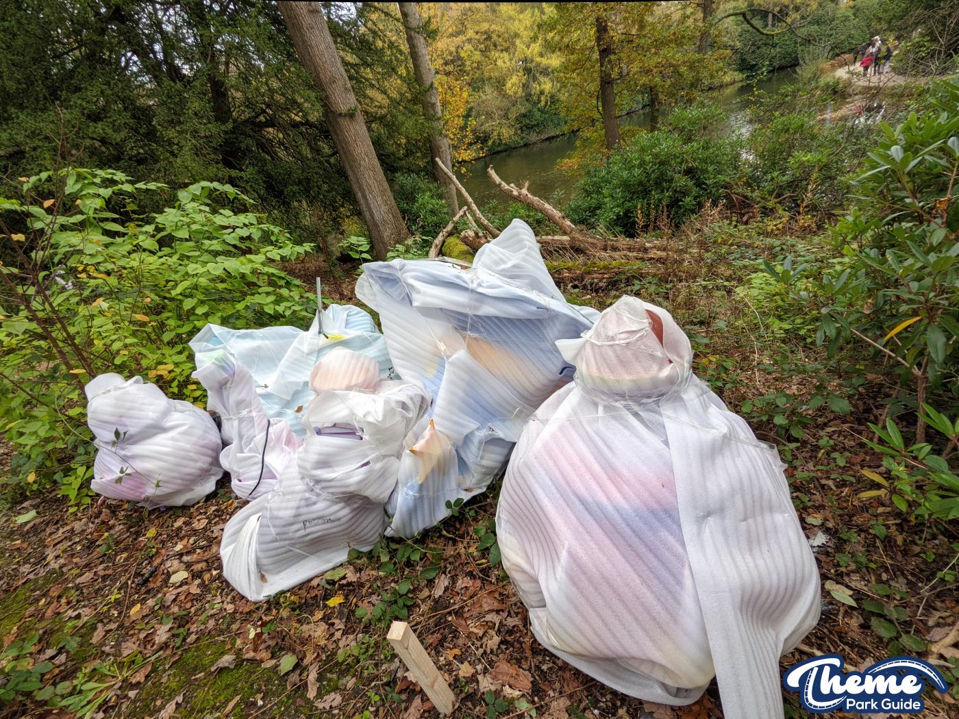Lightopia Decorations begin to appear at Alton Towers