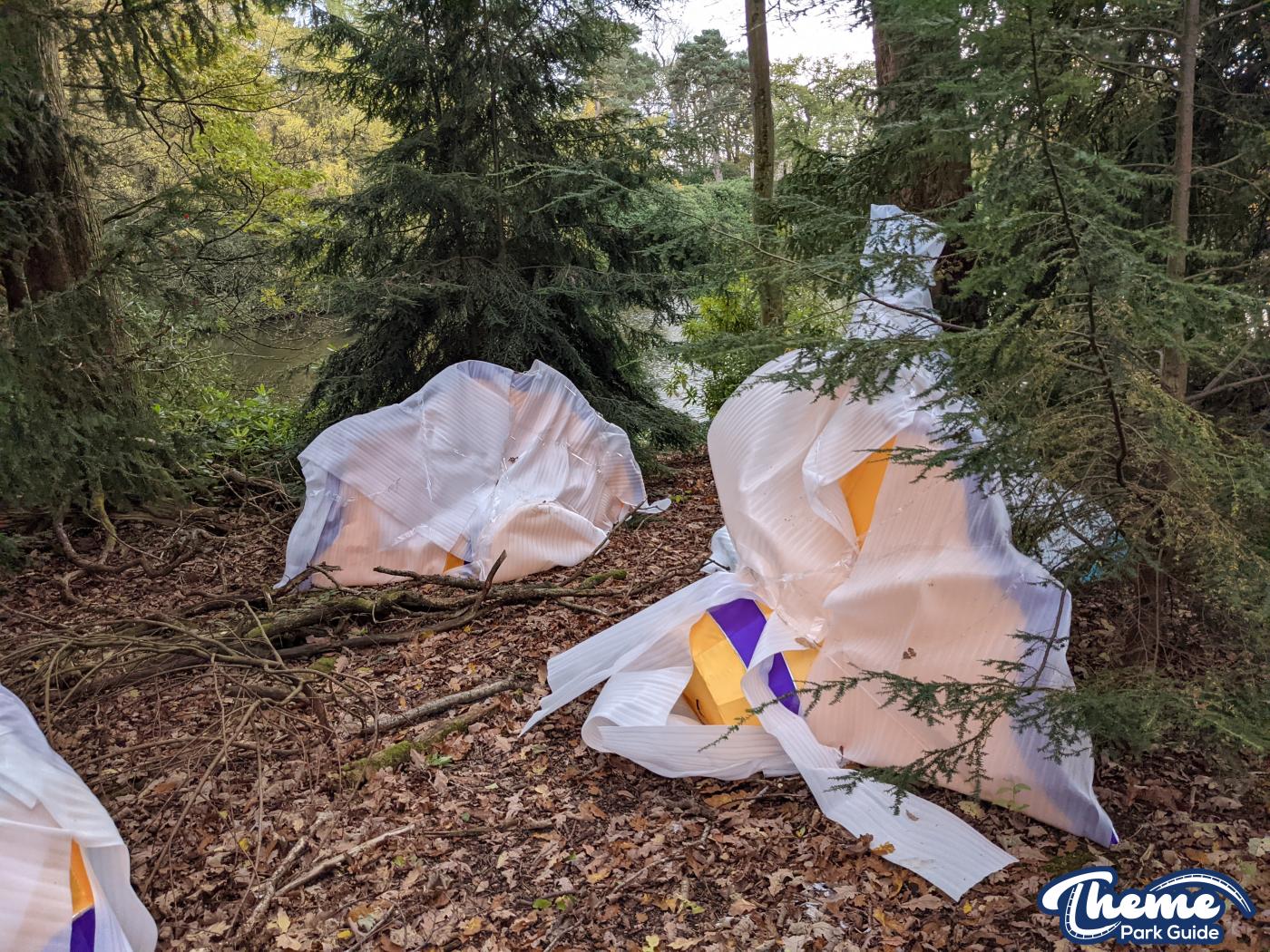 Lightopia Decorations begin to appear at Alton Towers