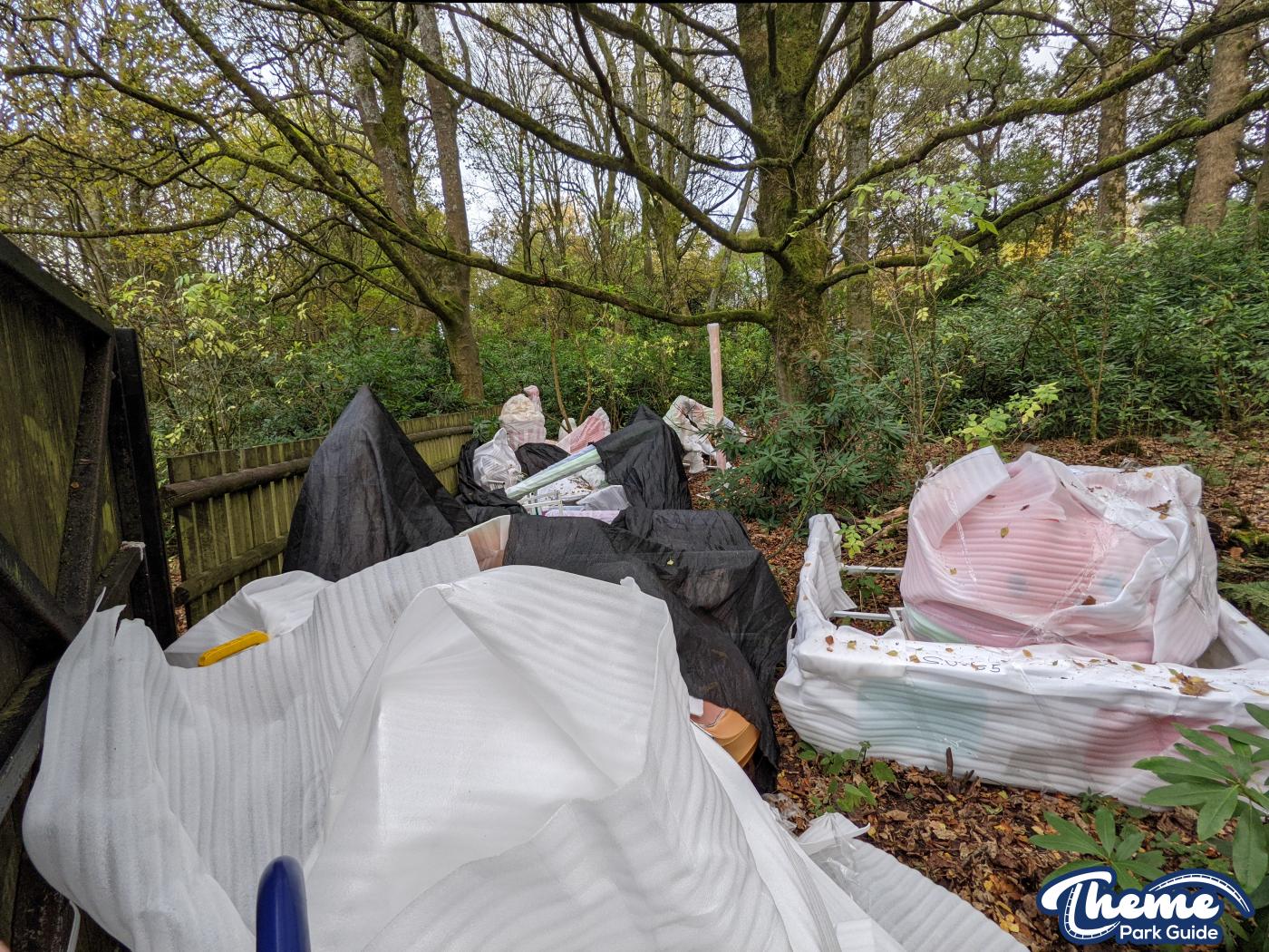 Lightopia Decorations begin to appear at Alton Towers