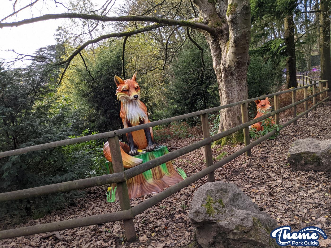 Lightopia Decorations begin to appear at Alton Towers