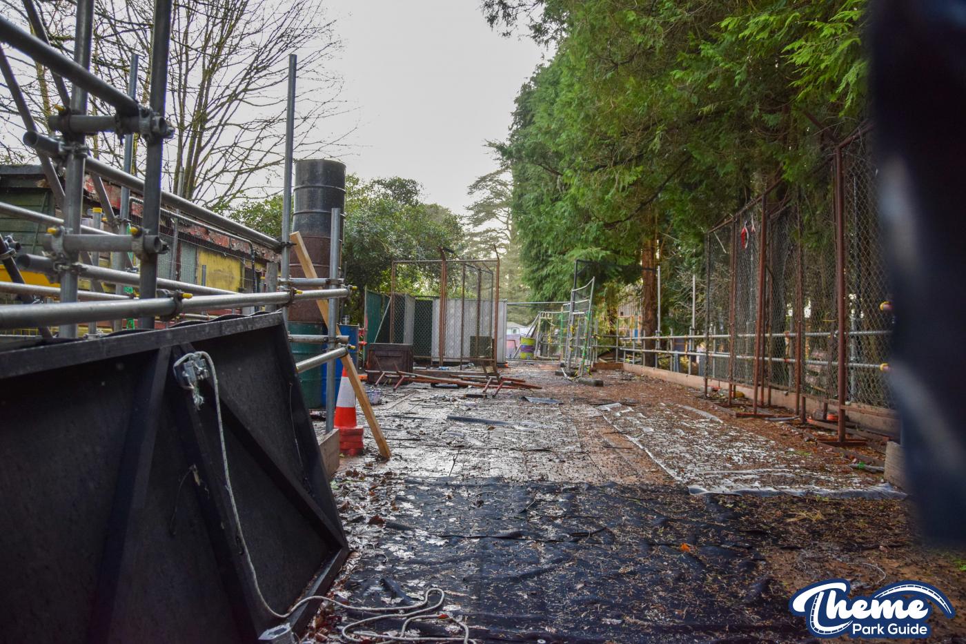 Alton Towers Scarefest 2021 Teardown Continues