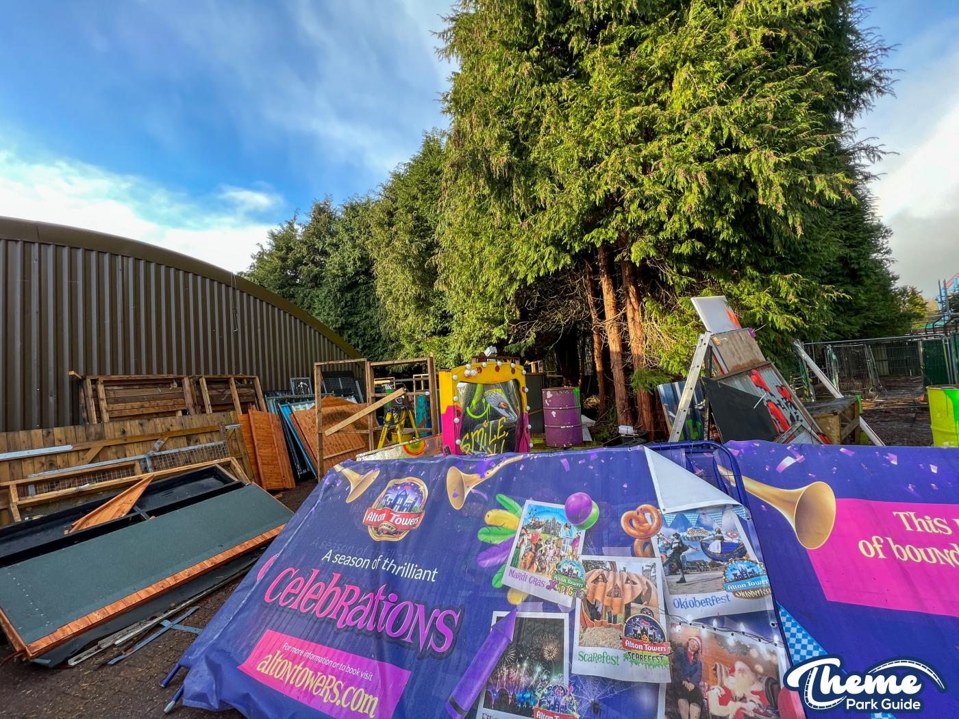 Alton Towers Scarefest 2021 Teardown Continues