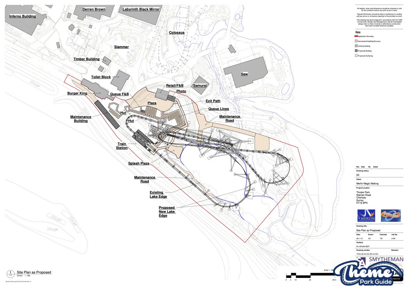 Thorpe Park 2024 Rollercoaster Public Consultation Plans Uploaded