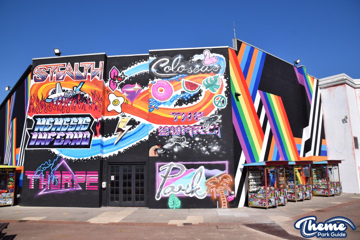 A Splash Of Colour Added To Graffiti Mural