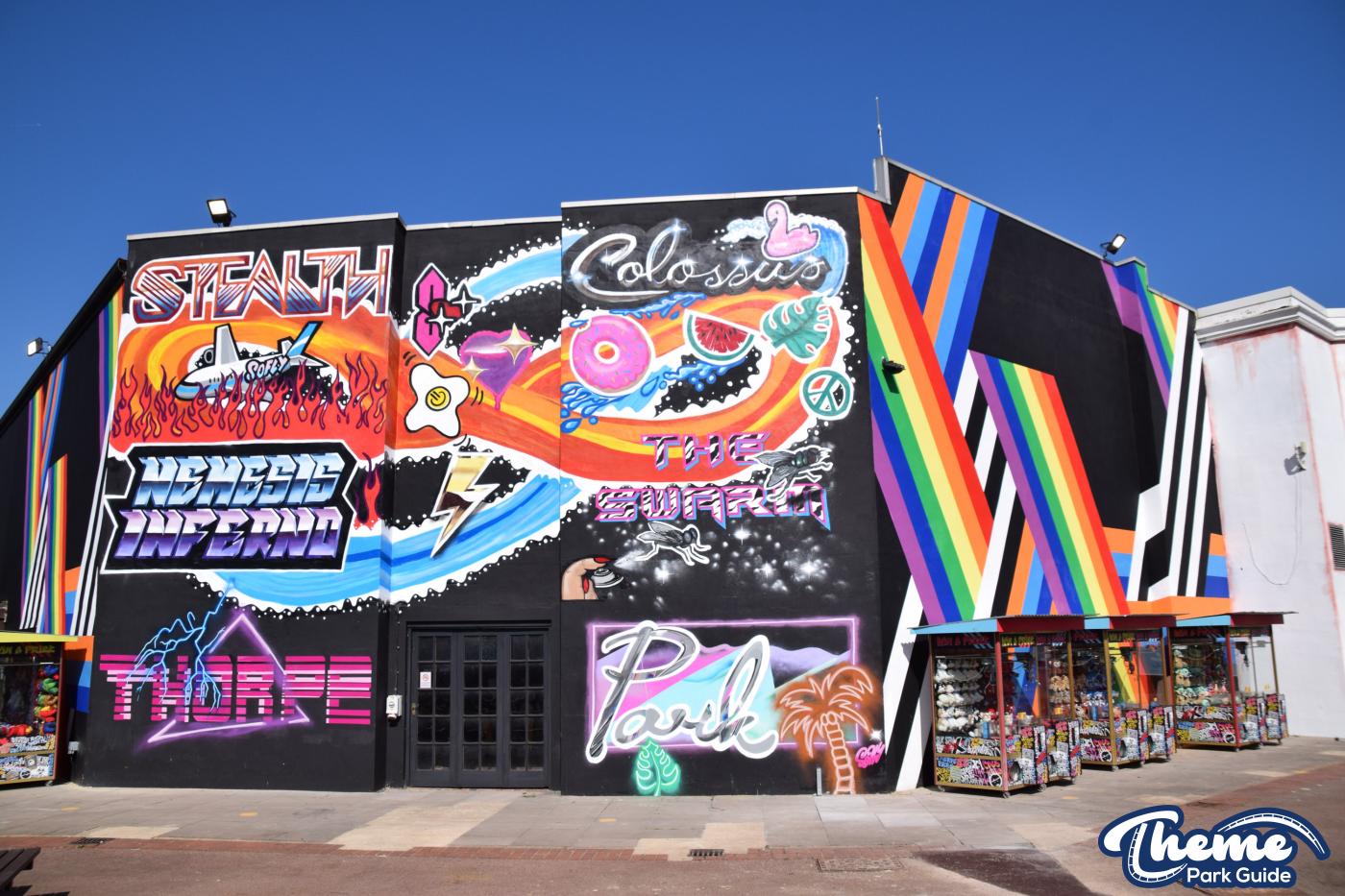 A Splash Of Colour Added To Graffiti Mural