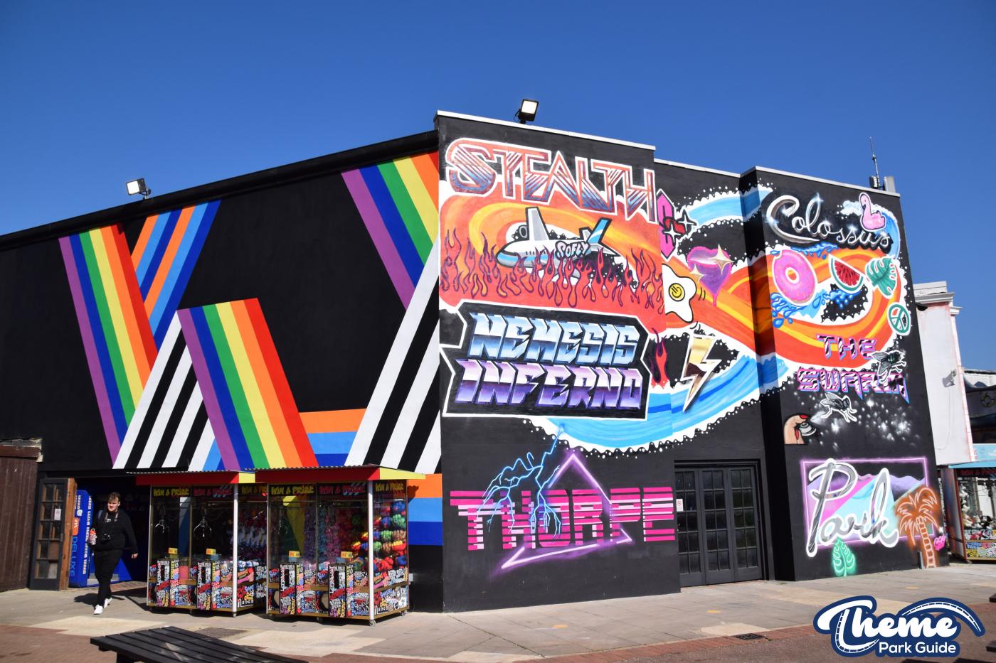 A Splash Of Colour Added To Graffiti Mural