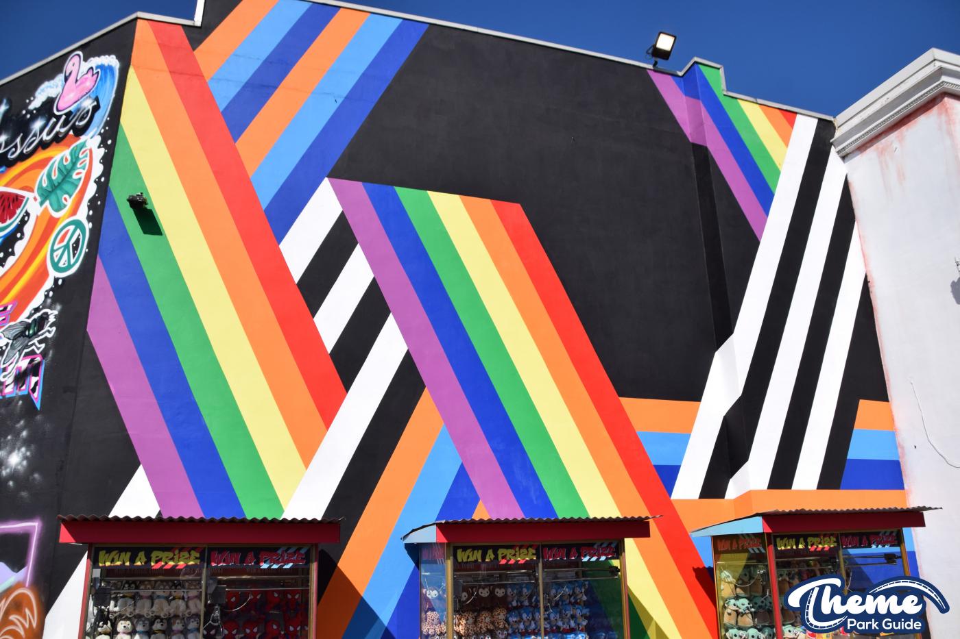 A Splash Of Colour Added To Graffiti Mural