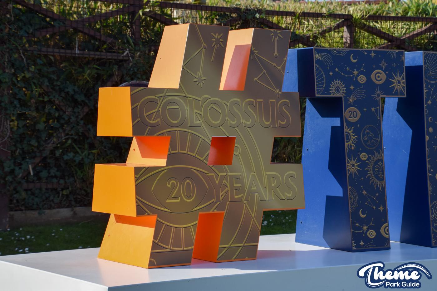 Thorpe Park Hashtag Sign Receives Colossus 20 Overlay