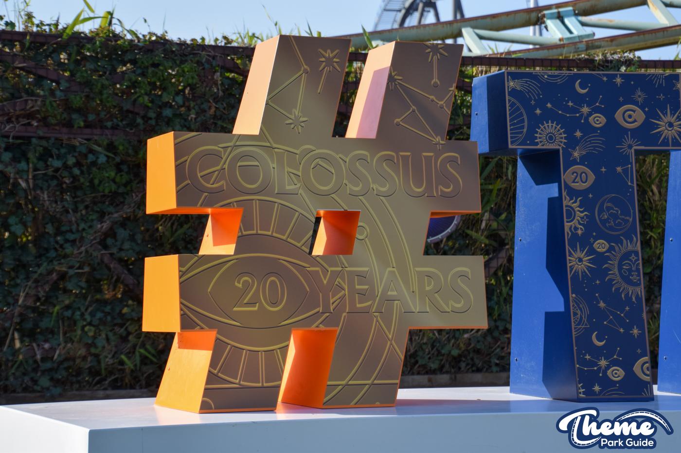 Thorpe Park Hashtag Sign Receives Colossus 20 Overlay