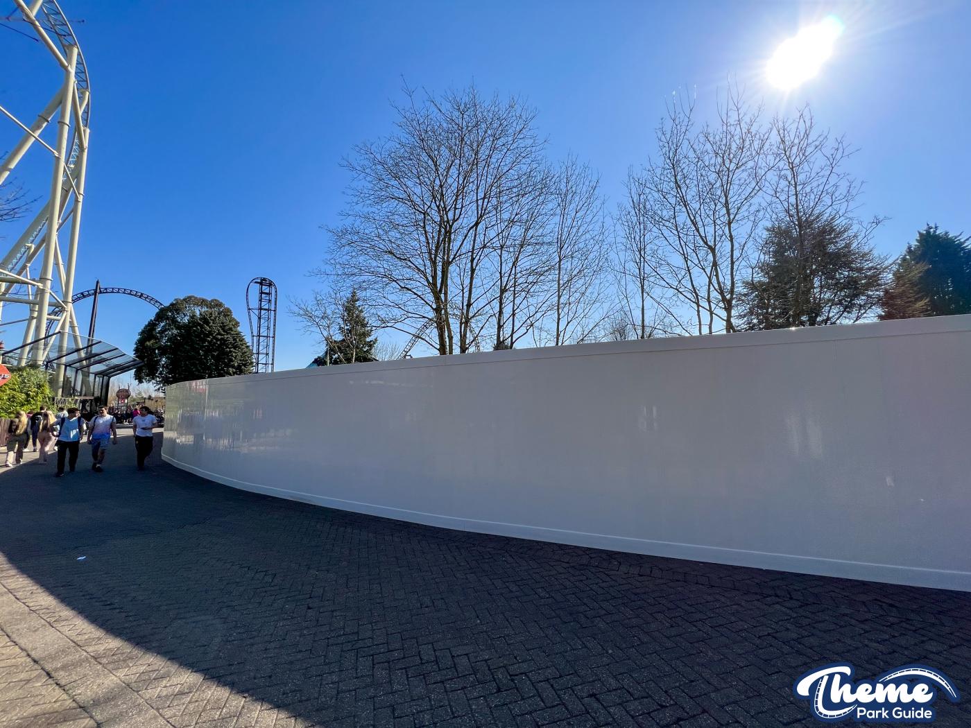 Construction Walls Installed Around Old Town