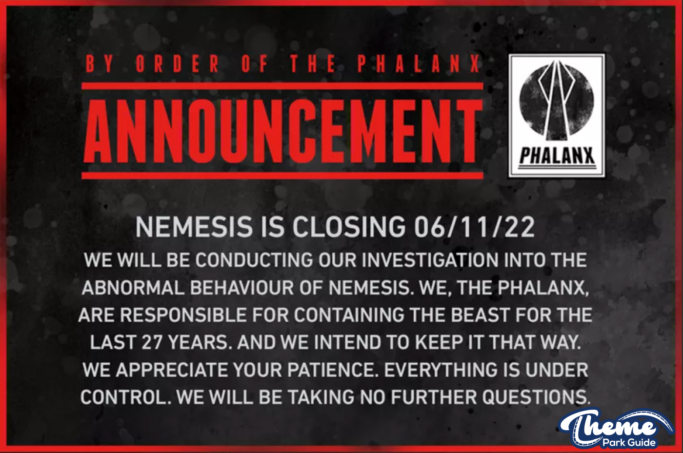 Alton Towers offers once in a lifetime chance to ride Nemesis with its creator