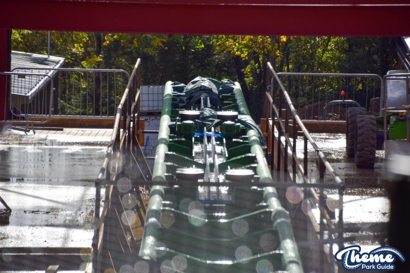 World Of Jumanji First Track Sections Installed