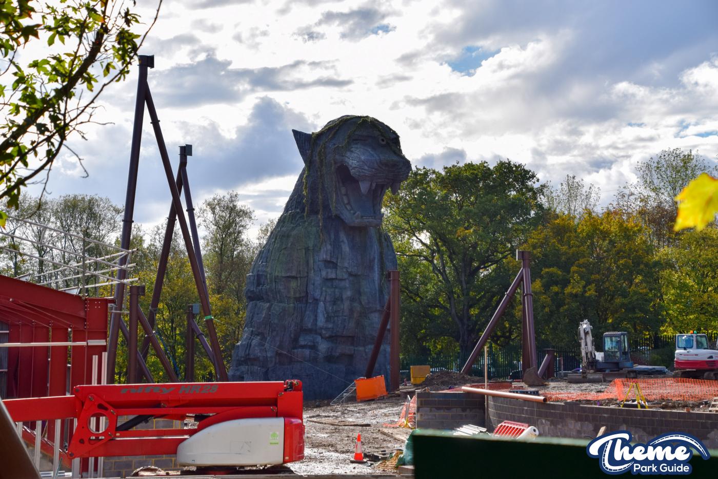 World Of Jumanji First Track Sections Installed