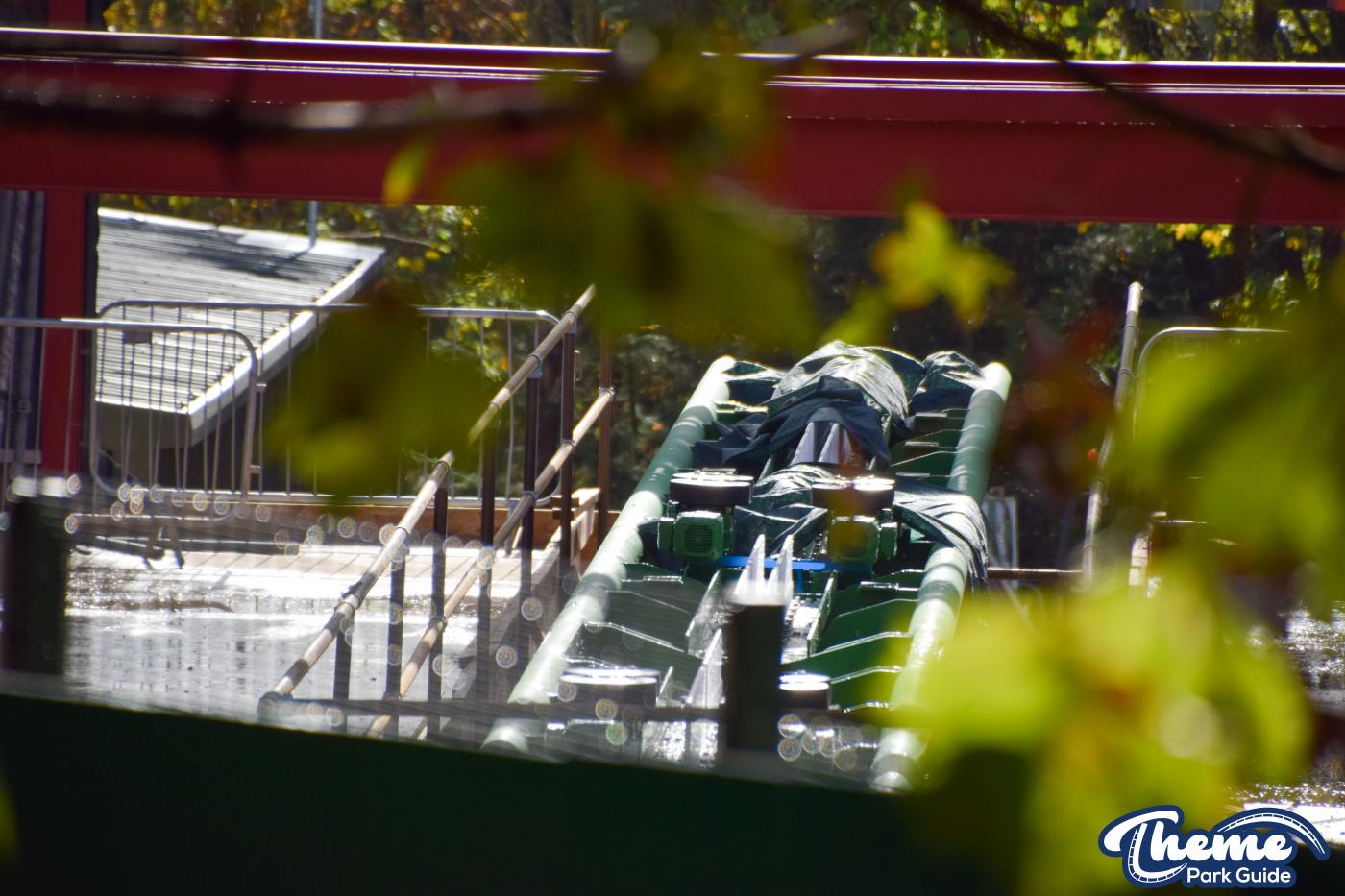 World Of Jumanji First Track Sections Installed