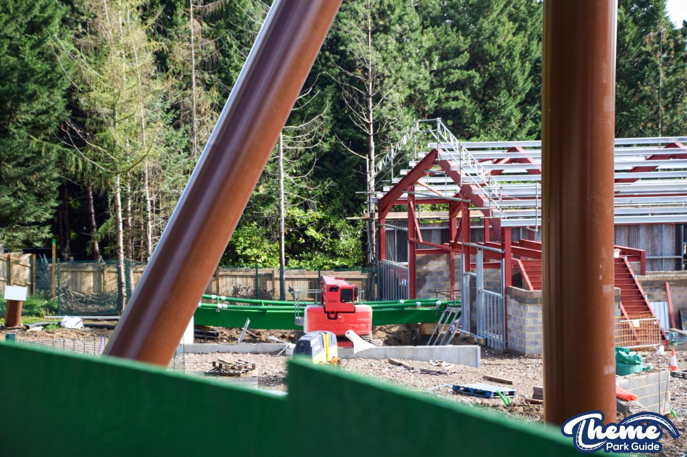 World Of Jumanji First Track Sections Installed