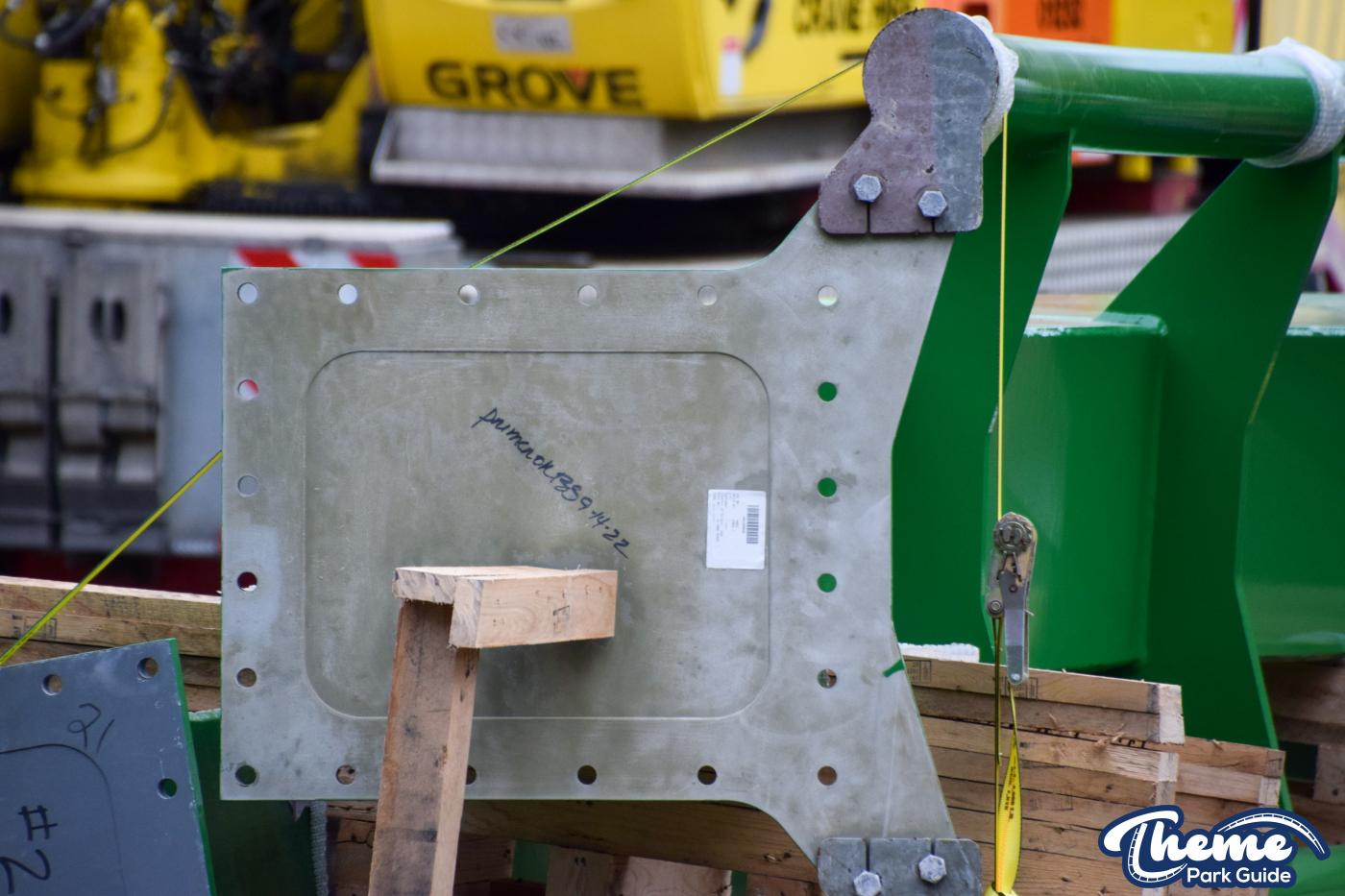 Inversion For Jumanji Rollercoaster Installed