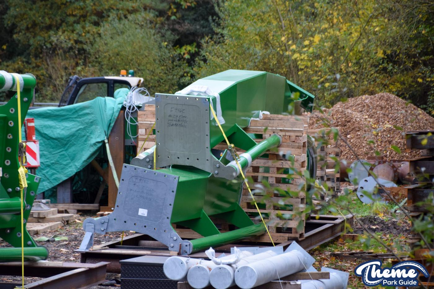 Inversion For Jumanji Rollercoaster Installed