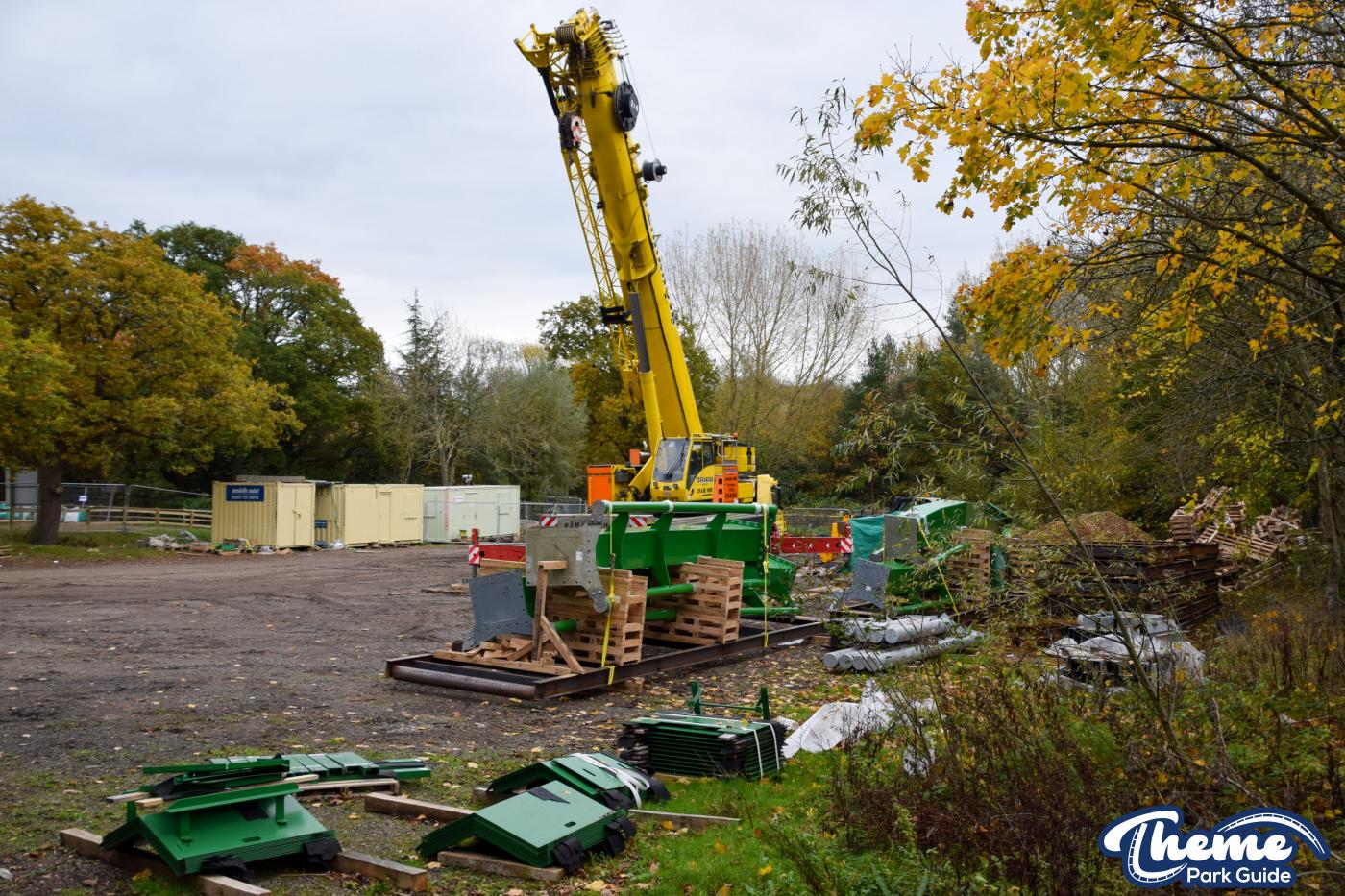 Inversion For Jumanji Rollercoaster Installed
