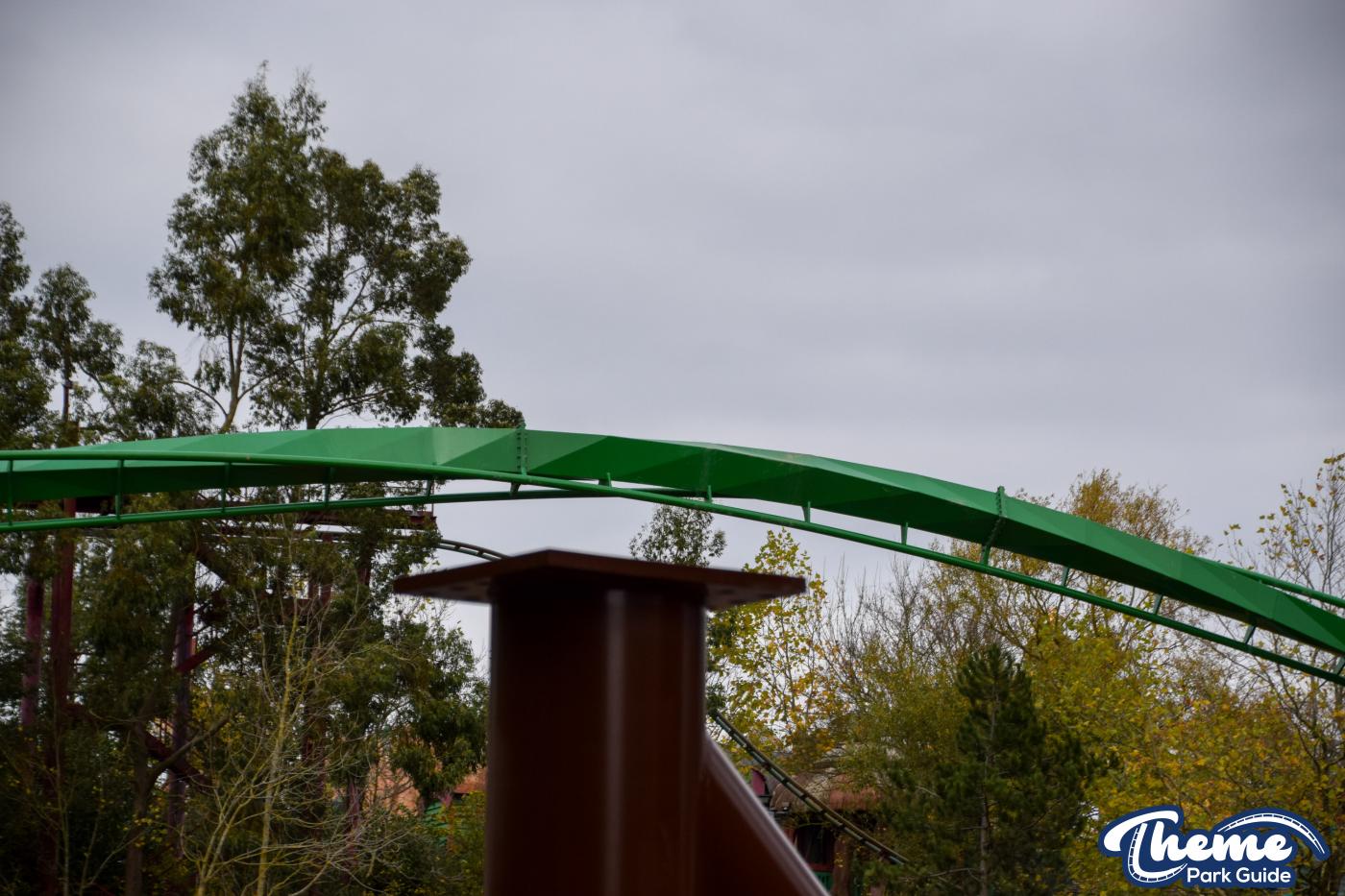 Inversion For Jumanji Rollercoaster Installed