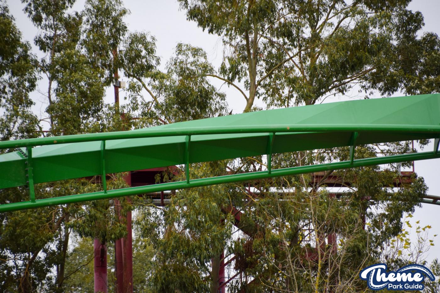 Inversion For Jumanji Rollercoaster Installed