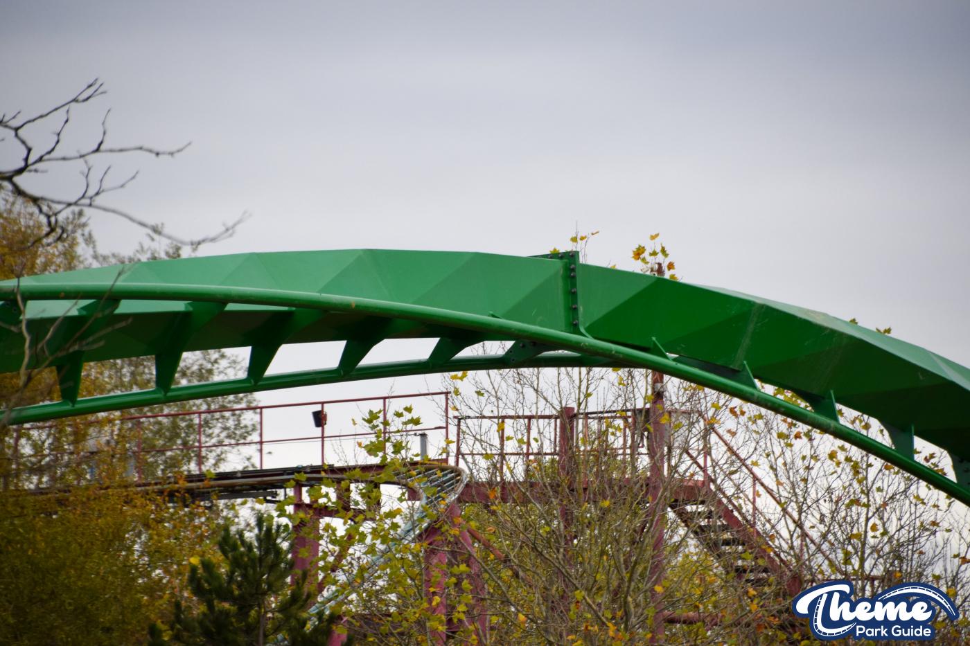 Inversion For Jumanji Rollercoaster Installed