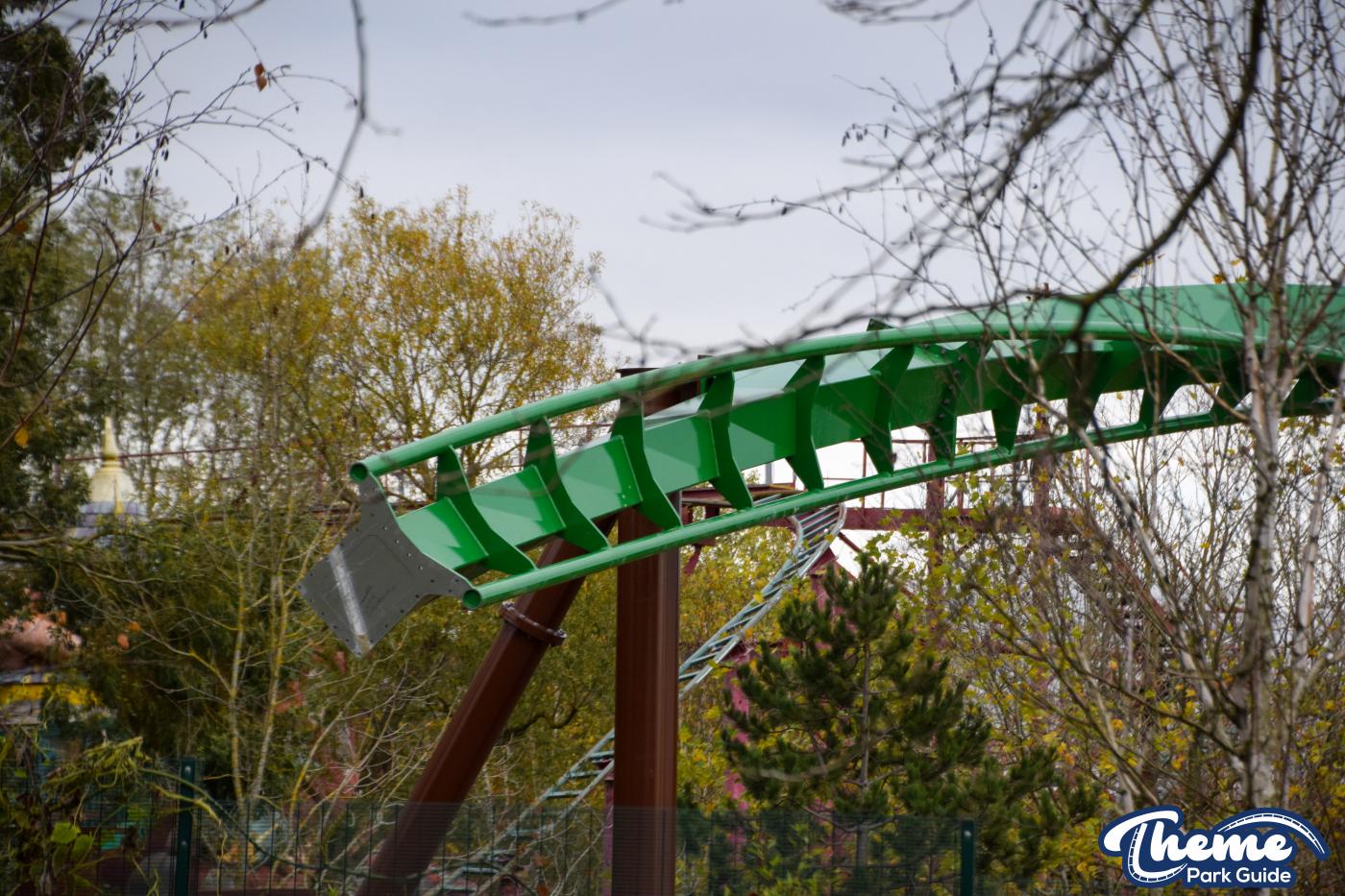 Inversion For Jumanji Rollercoaster Installed