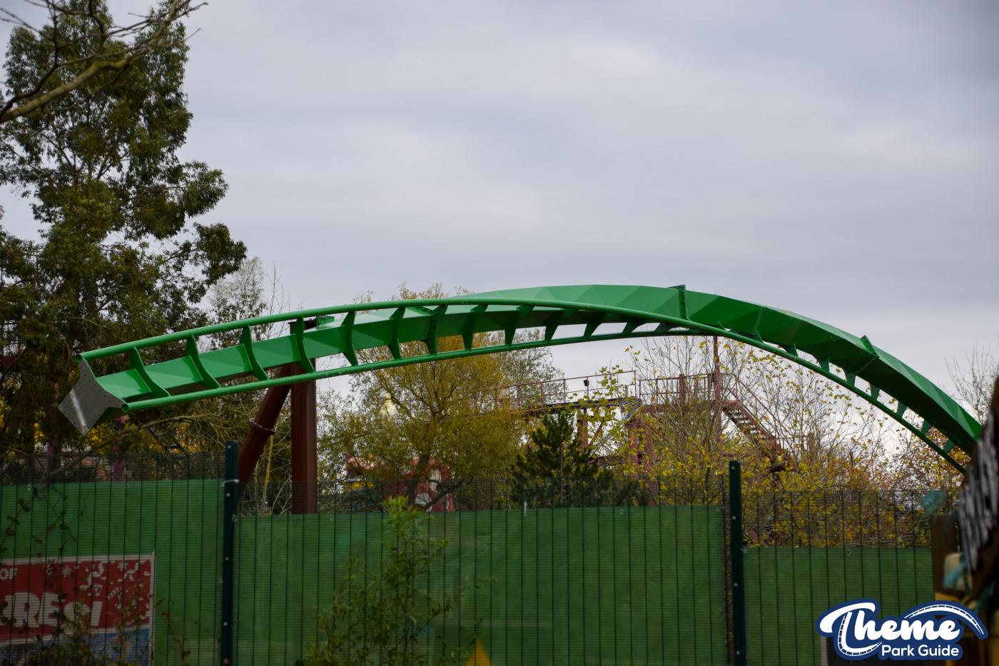 Inversion For Jumanji Rollercoaster Installed