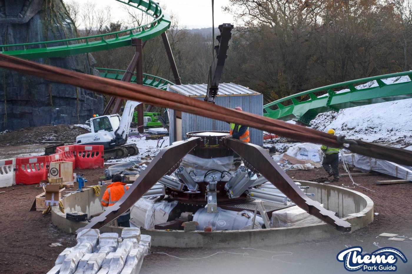 Jumanji Flat Rides Installed And Helix Almost Completed