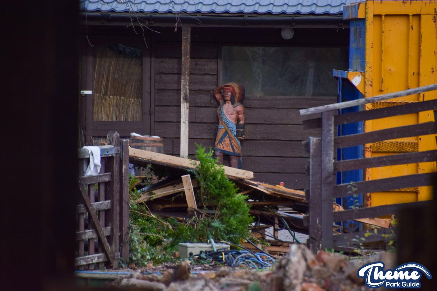 Thorpe Park Old Town Demolition Begins