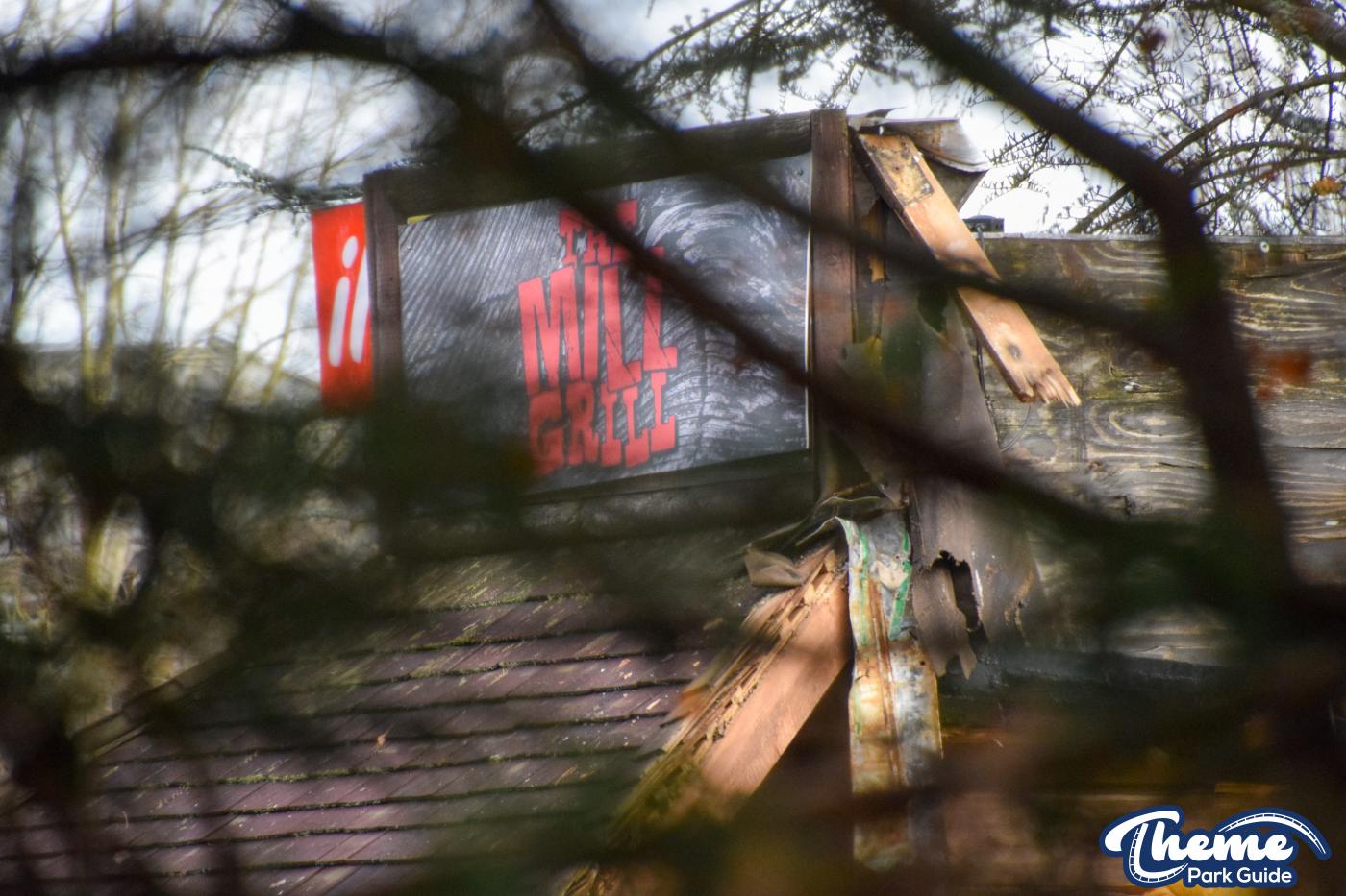 Thorpe Park Old Town Demolition Begins