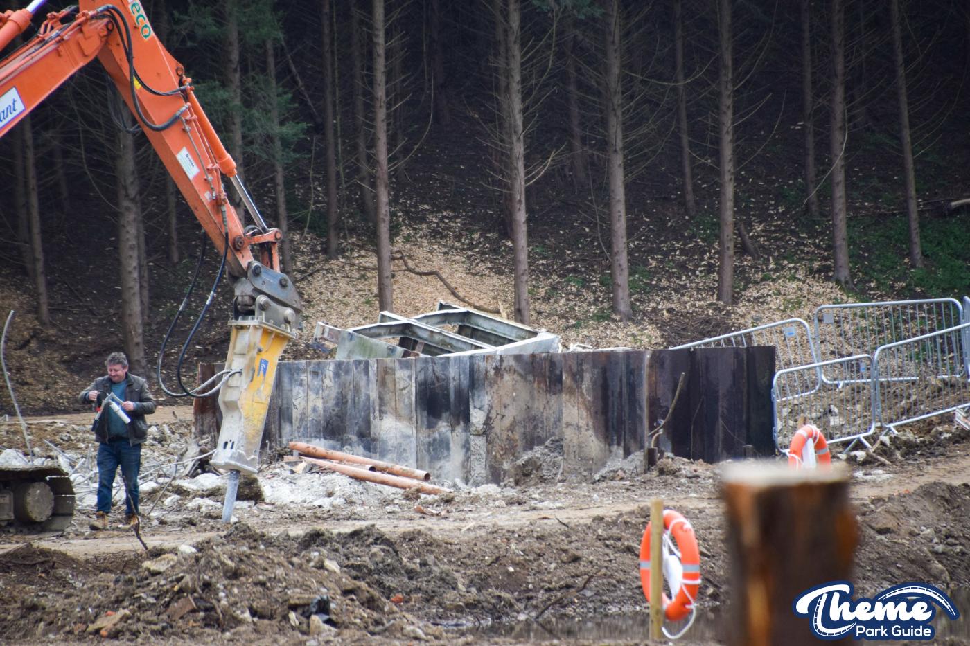 Loggers Leap Double-Down Drop Removal Begins