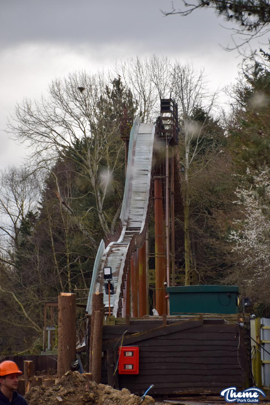 Loggers Leap Double-Down Drop Removal Begins