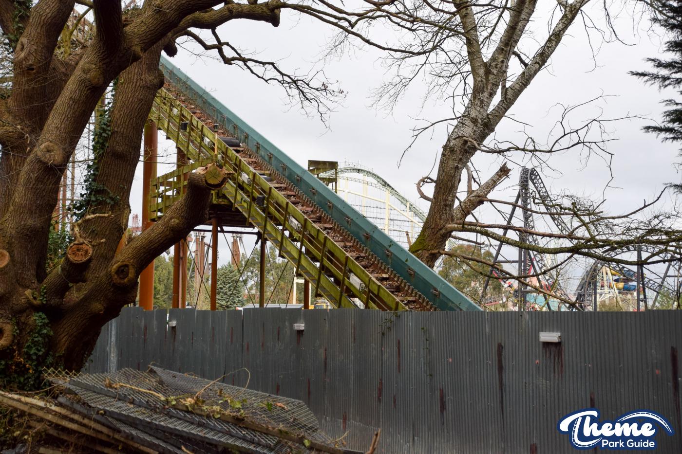 Loggers Leap Double-Down Drop Removal Begins