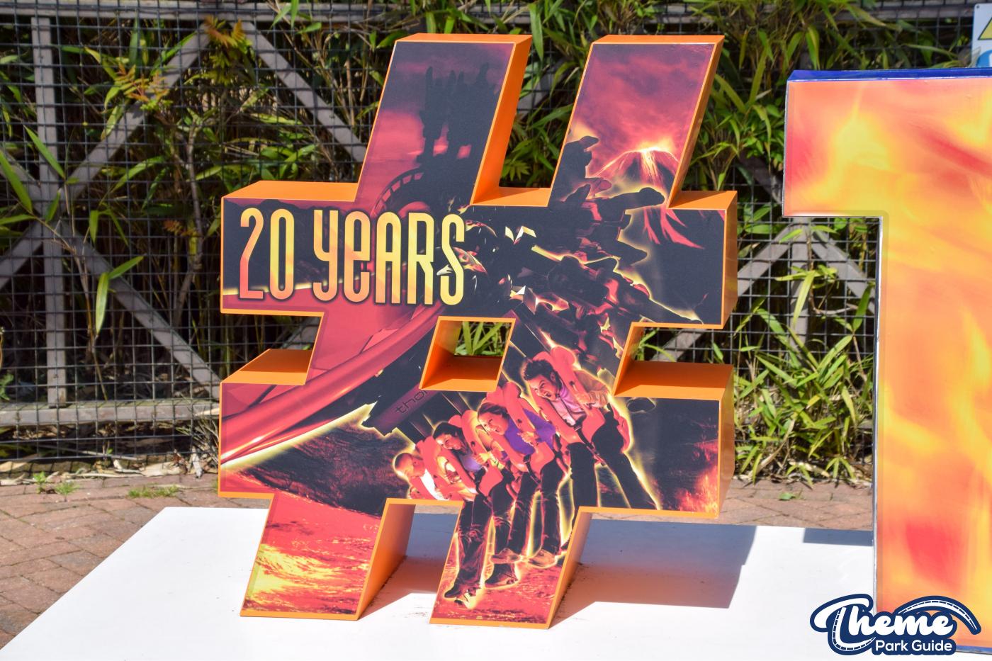 20 Years Of Nemesis Inferno Thorpe Park Sign
