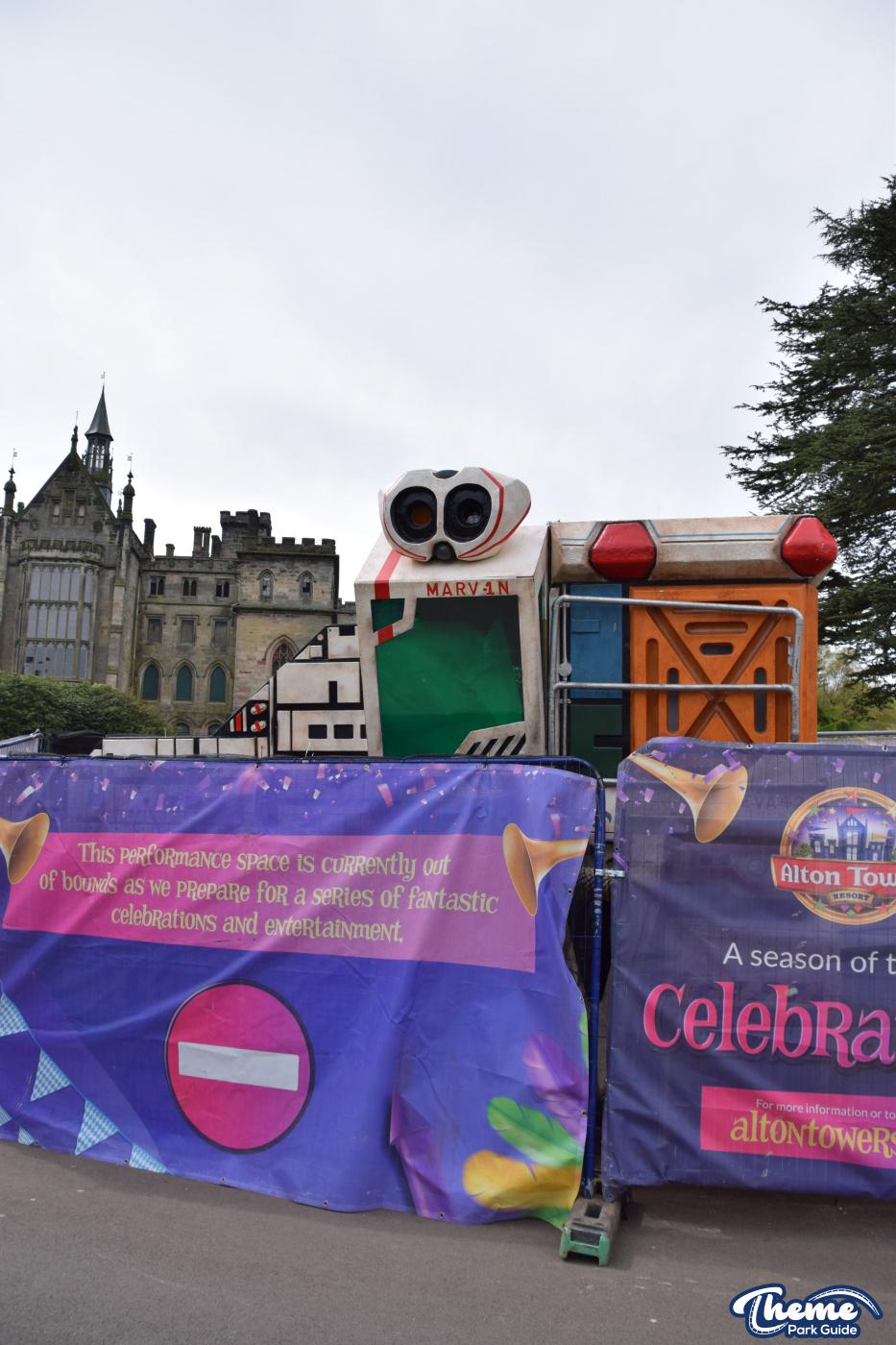 Alton Towers 2023 Mardi Gras Setup Begins