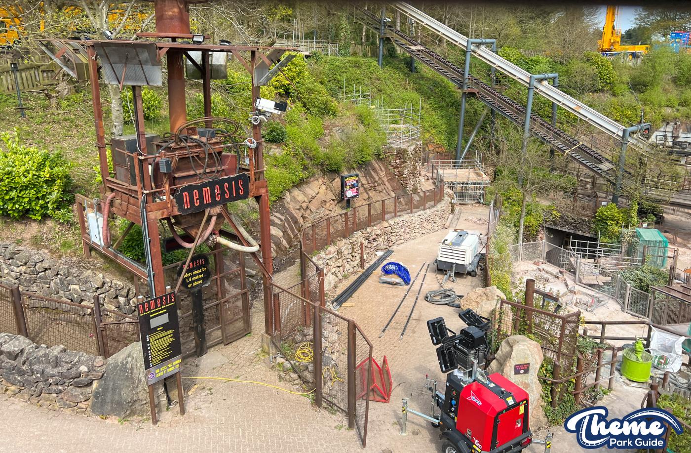 Nemesis Track Delivered Unwrapped And More Supports and Track Installed
