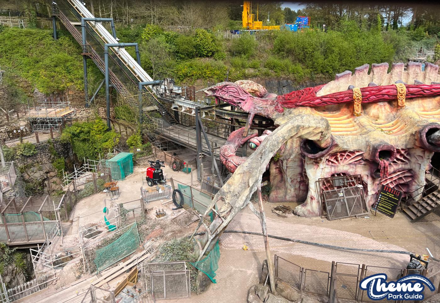 Nemesis Track Delivered Unwrapped And More Supports and Track Installed