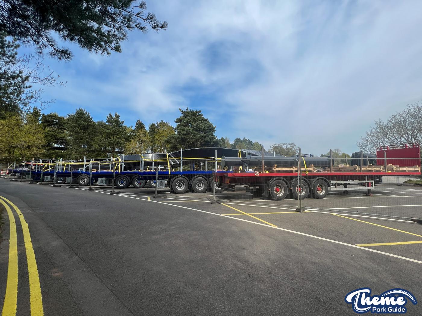 Nemesis Track Delivered Unwrapped And More Supports and Track Installed