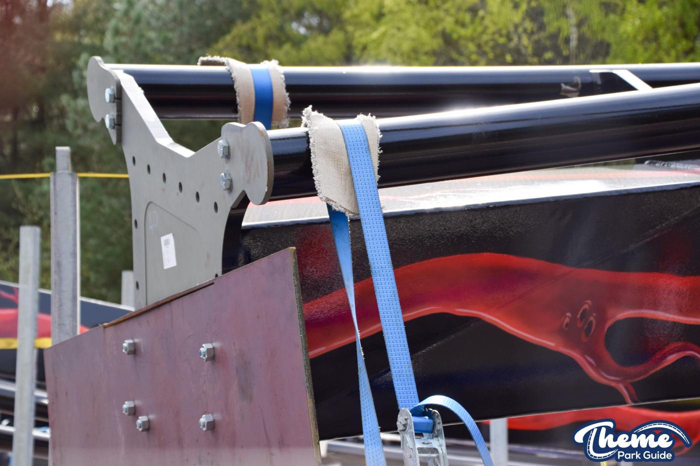 Nemesis Track Delivered Unwrapped And More Supports and Track Installed