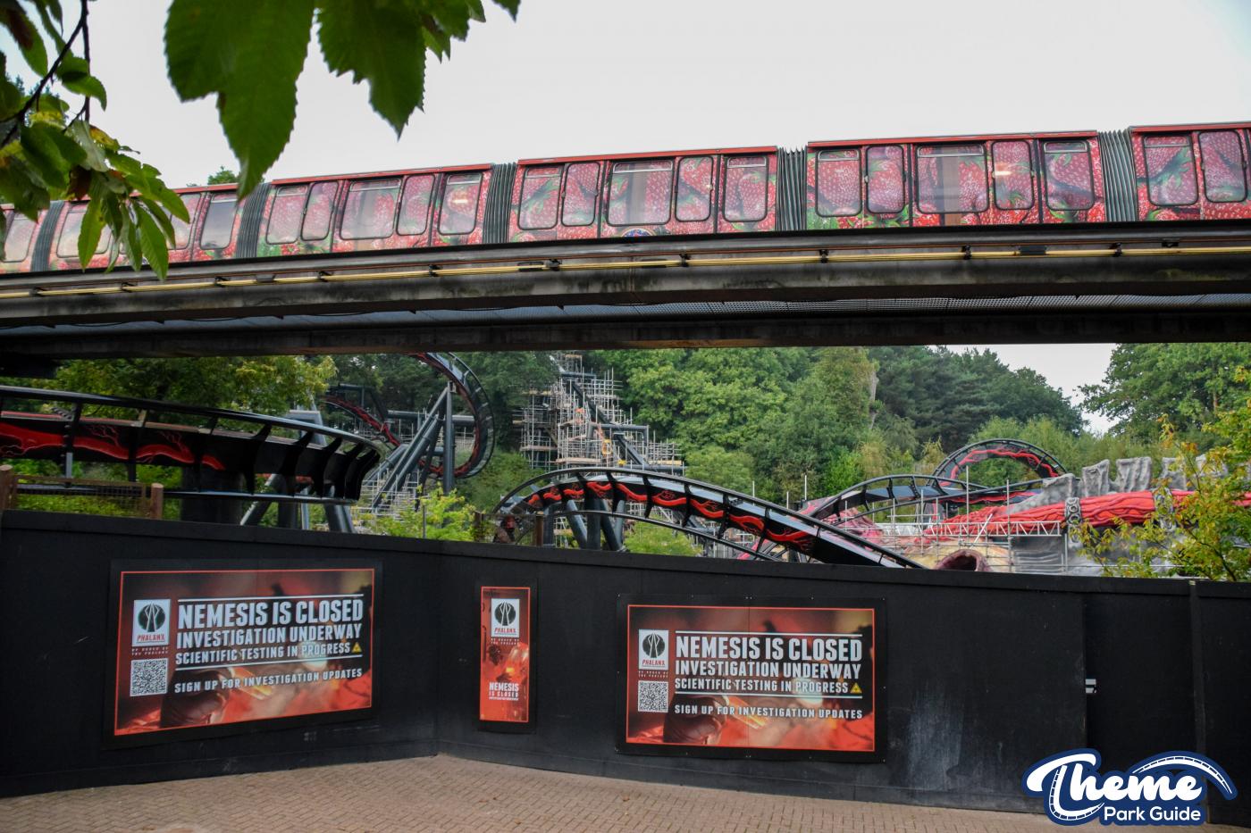 Nemesis 95% Of Track Installed And Station Painting Continues