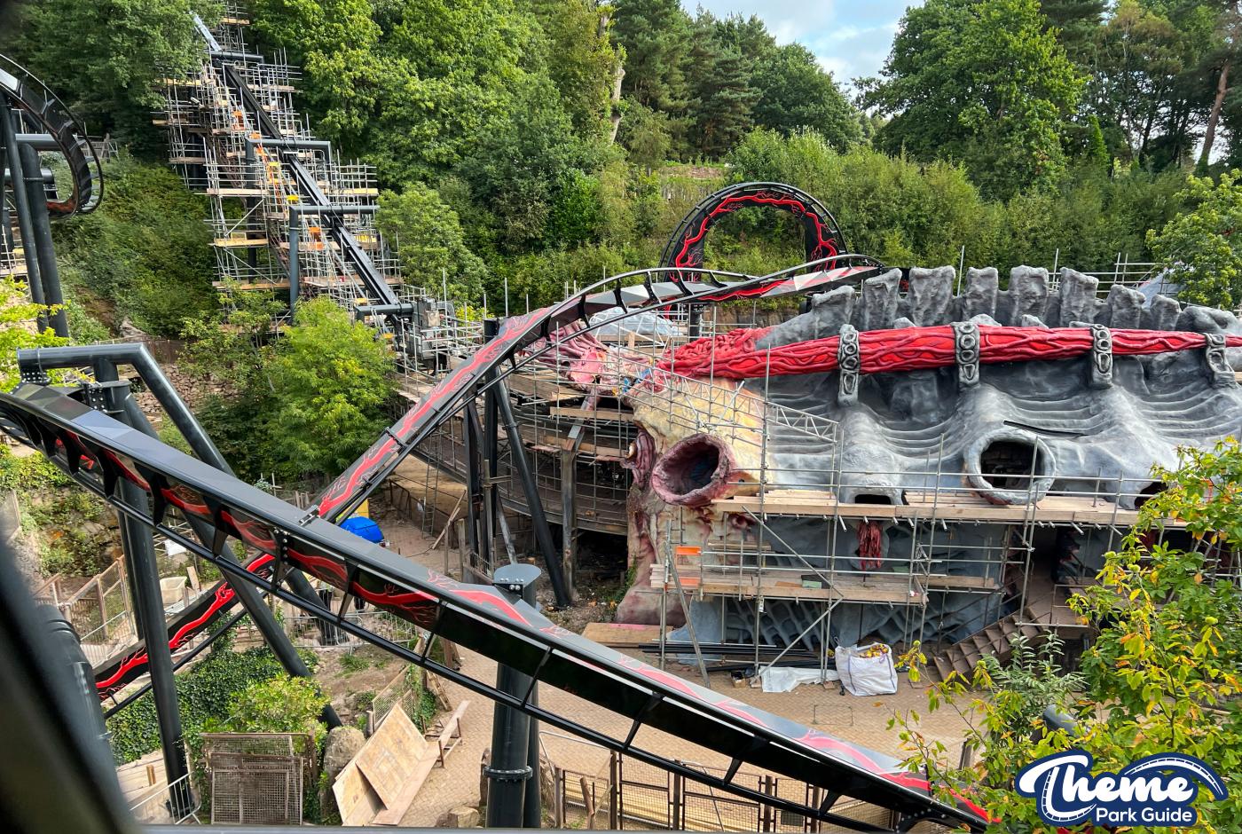 Nemesis 95% Of Track Installed And Station Painting Continues